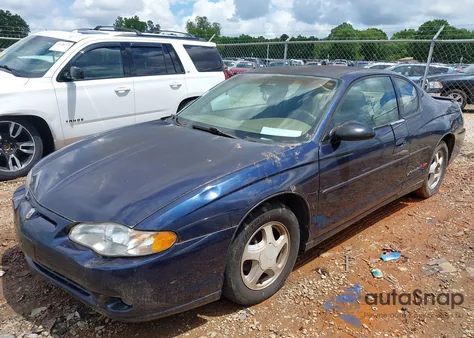 2000 Chevrolet Monte Carlo Ss from USA, damaged, VIN 2G1WX12K5Y9207925